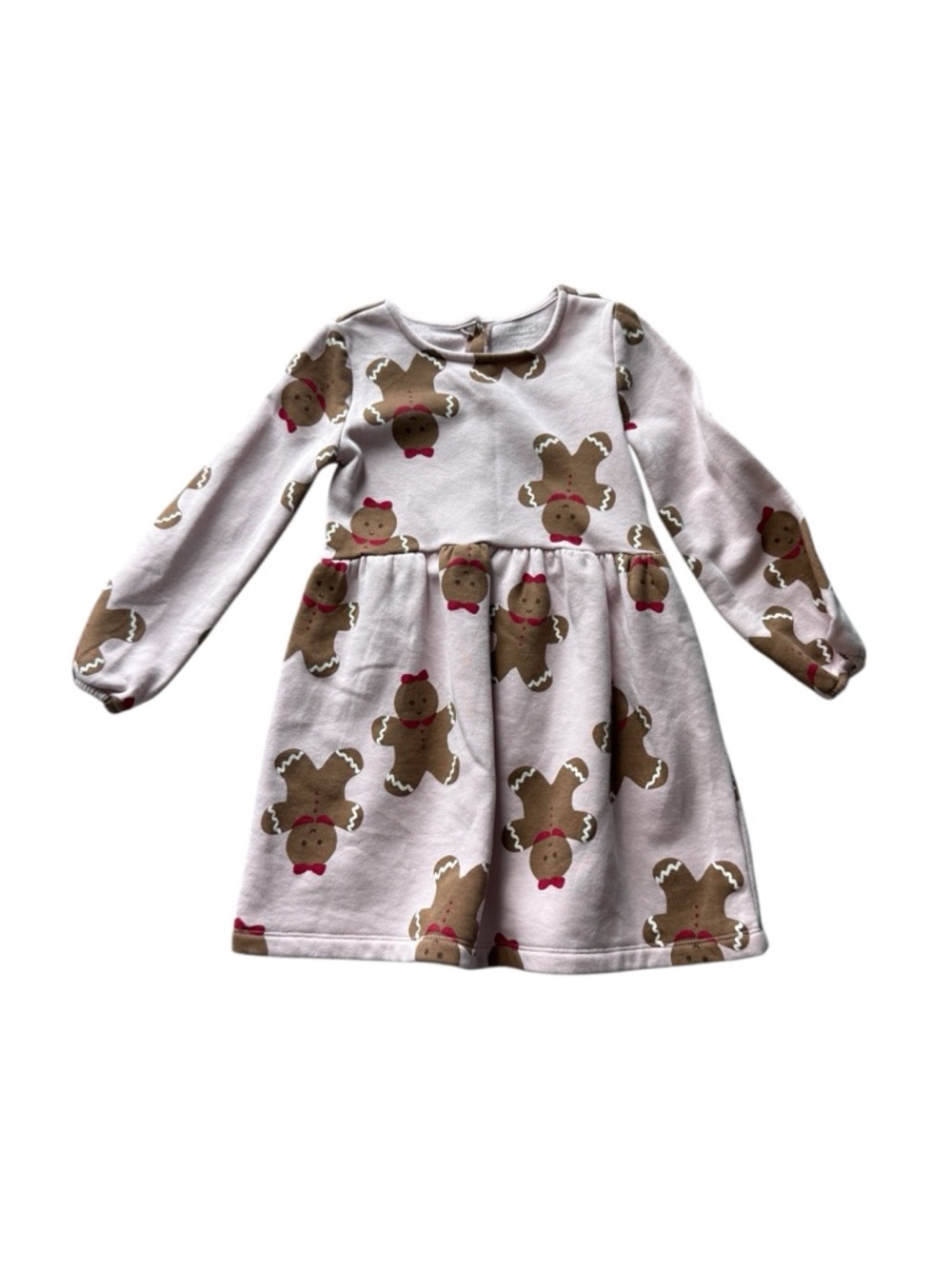 Carter's Pink and Brown Gingerbread Print Dress